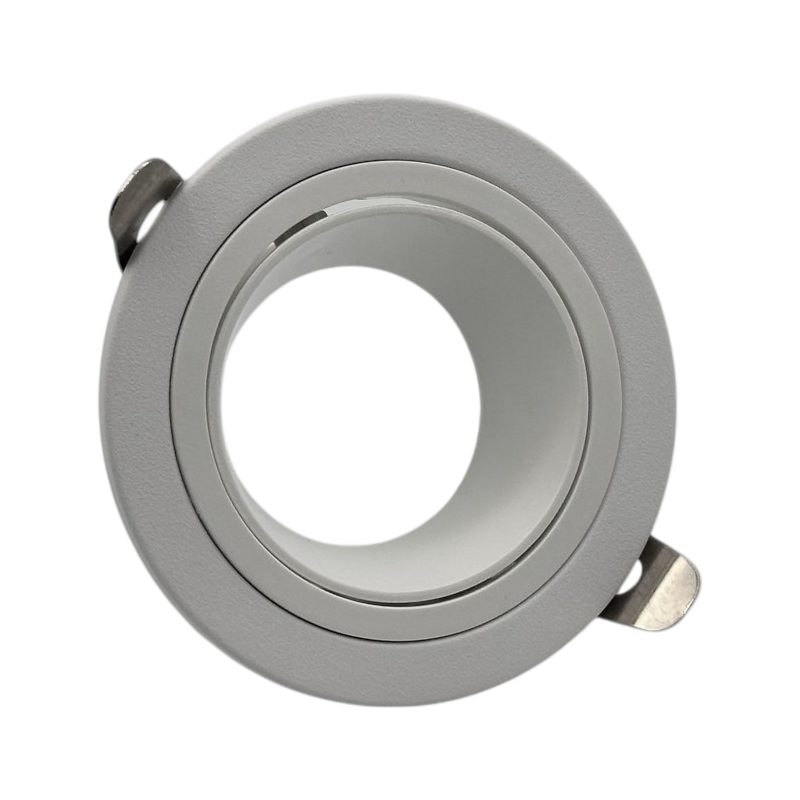 Portafaretto Circolare Orientabile da Incasso UNIVERSO P37-GU10-B1 | Metallo Bianco per GU10/GU5.3