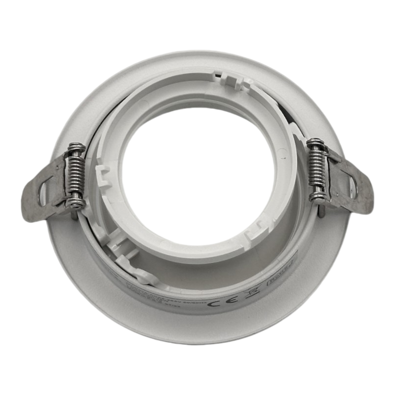 Portafaretto Circolare Orientabile da Incasso UNIVERSO P37-GU10-B1 | Metallo Bianco per GU10/GU5.3