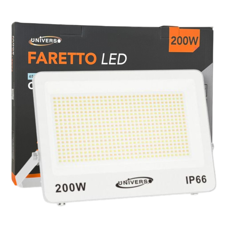 Proiettore LED Ultra Slim SMD UNIVERSO FT01-200B3C 200W | CCT Selezionabile IP66