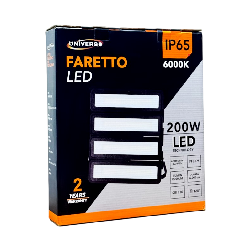 Proiettore SMD LED Modulare Monocolore UNIVERSO EL-200W-F 200W | Esterno IP65