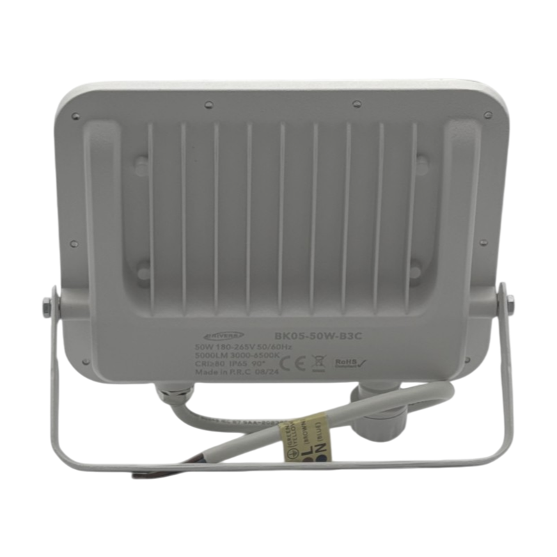 Proiettore SMD LED Slim UNIVERSO BK05-50W-B3C 50W | CCT 3in1 Selezionabile IP65 Bianco