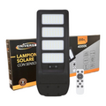 Lampione Stradale LED Solare UNIVERSO TR-200W-N | 200W Equivalenti con Pannello Fotovoltaico e Sensore Movimento IP65 2000 Lumen