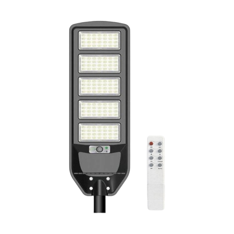 Lampione Stradale LED Solare UNIVERSO J02-270W-F | 270W Equivalenti con Pannello Fotovoltaico e Sensore Movimento IP65 2700 Lumen