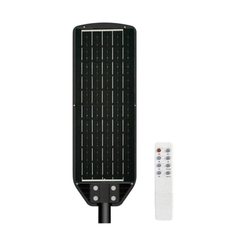 Lampione Stradale LED Solare UNIVERSO J02-270W-F | 270W Equivalenti con Pannello Fotovoltaico e Sensore Movimento IP65 2700 Lumen