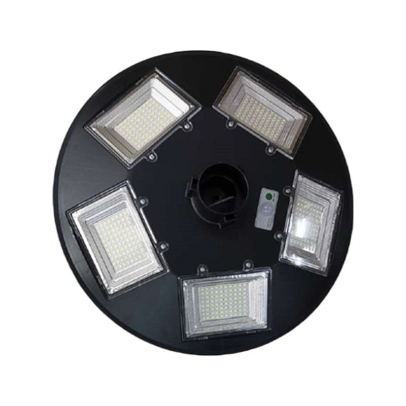 Lampione LED SMD Circolare Solare con Sensore Movimento IP65 | 1700 Lumen Equivalenza 170W