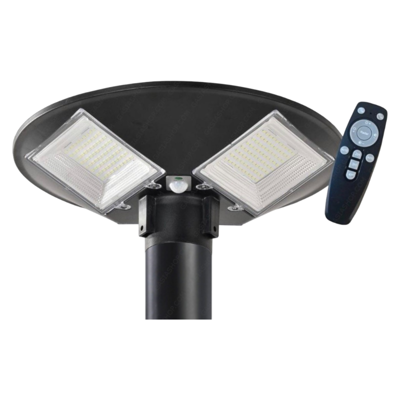 Lampione LED SMD Circolare Solare con Sensore Movimento IP65 | 1000 Lumen Equivalenza 100W