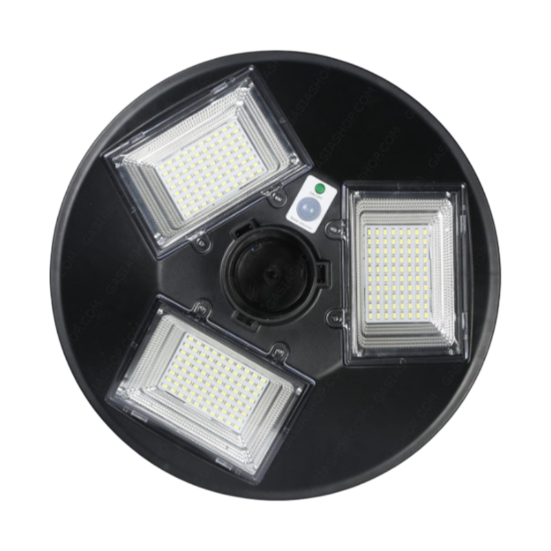 Lampione LED SMD Circolare Solare con Sensore Movimento IP65 | 1000 Lumen Equivalenza 100W