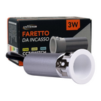 Faretto LED Rotondo da Incasso UNIVERSO R20-B3C 3W - CCT
