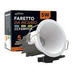 Faretto LED Rotondo da Incasso UNIVERSO TSD011-55-3C 5W