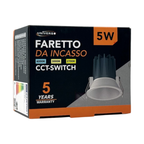 Faretto LED Rotondo da Incasso UNIVERSO TSD011-55-3C 5W - immagine 2