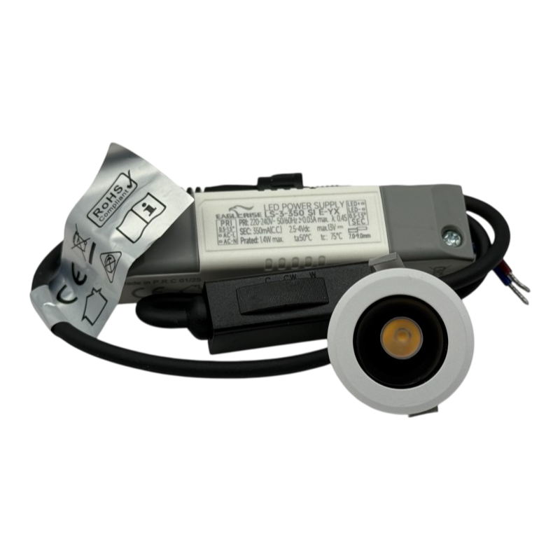 Faretto LED Rotondo da Incasso UNIVERSO TSD009-25-3C 3W | CCT Switch IP20 Bianco