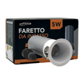 Faretto LED Rotondo da Incasso UNIVERSO HTSD3-F-R30-3C 5W | CCT Switch IP20 Bianco/Argento