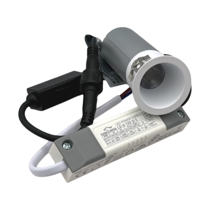 Faretto LED Rotondo da Incasso UNIVERSO HTSD3-F-R30-3C 5W | CCT Switch IP20 Bianco/Argento