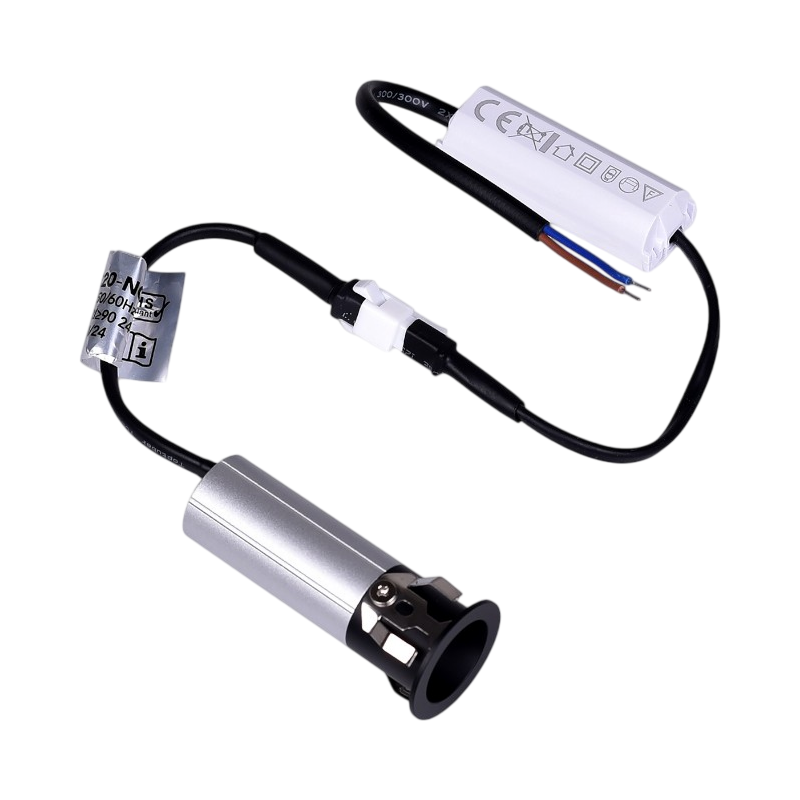 Faretto LED Rotondo da Incasso UNIVERSO R20-N 3W | CCT Selezionabile 3000K-4000K-6500K Nero/Argento IP20