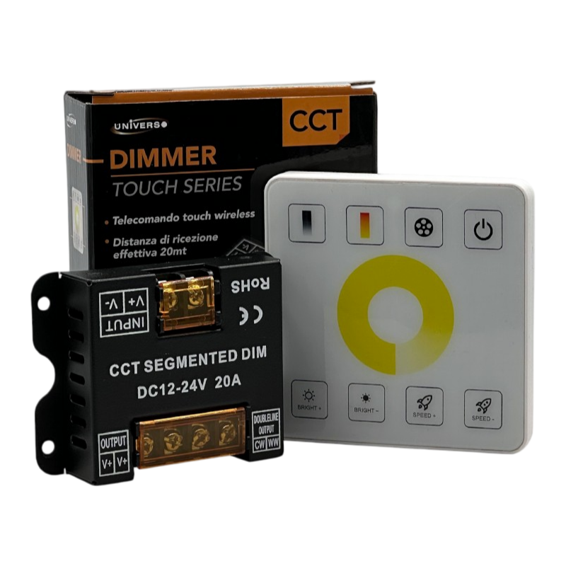 Telecomando Touch Dimmer RF per Strip LED 2/3 Fili | DC 12/24V