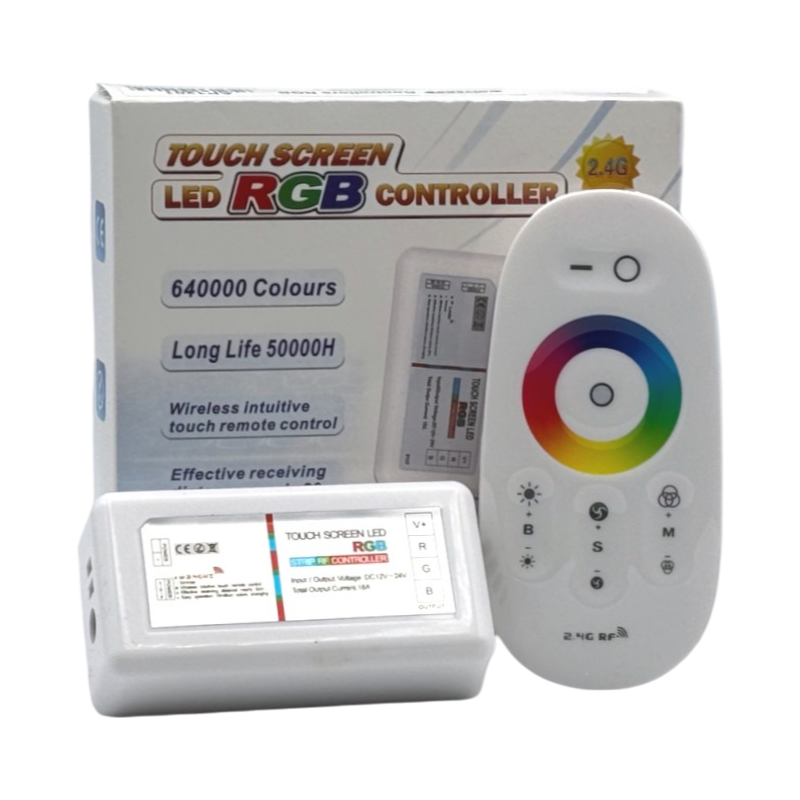 Telecomando Controller Touch Wireless per Strip LED RGB UNIVERSO AP1201 | DC 12/24V Portata 30m