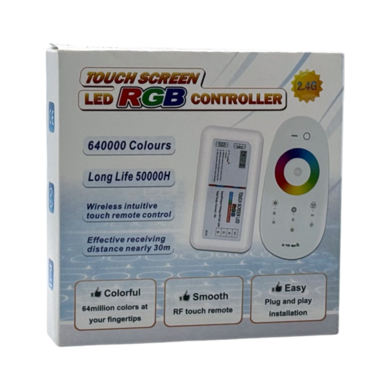 Telecomando Controller Touch Wireless per Strip LED RGB UNIVERSO AP1201 | DC 12/24V Portata 30m