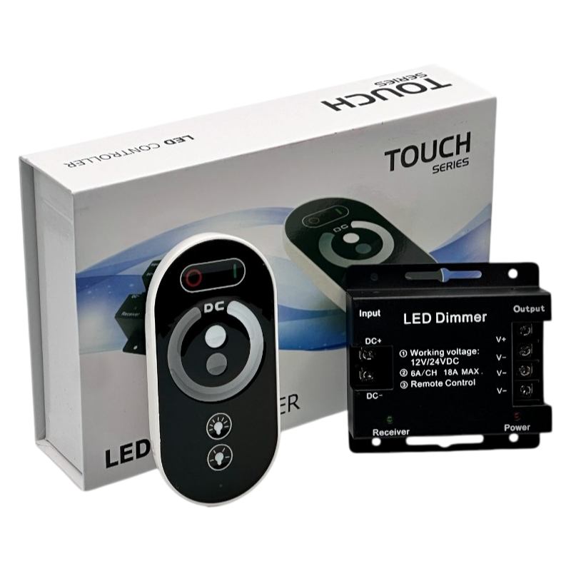 Controller Dimmer per Strisce LED Monocolore UNIVERSO AP-01 | DC 12-24V Telecomando 3 Canali 6A