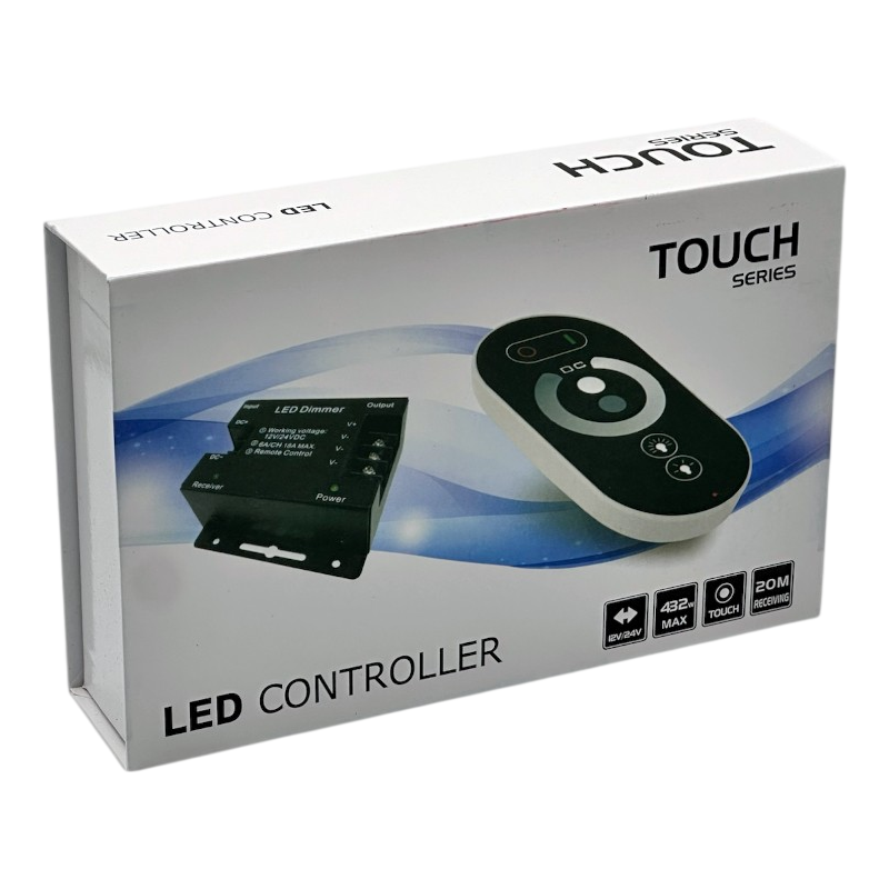 Controller Dimmer per Strisce LED Monocolore UNIVERSO AP-01 | DC 12-24V Telecomando 3 Canali 6A