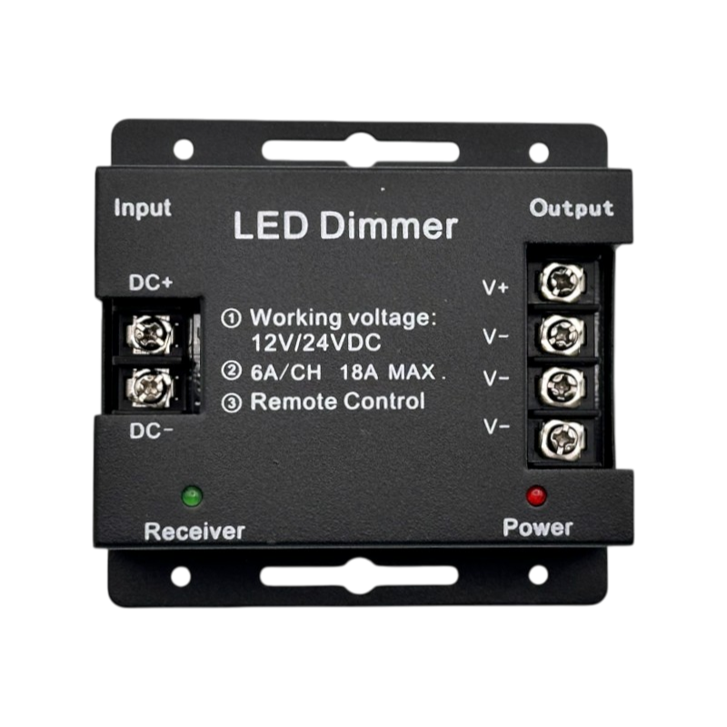 Controller Dimmer per Strisce LED Monocolore UNIVERSO AP-01 | DC 12-24V Telecomando 3 Canali 6A