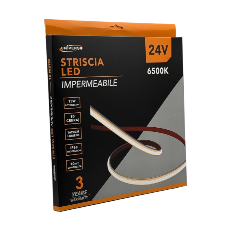 Striscia LED SMD Monocolore Subacquea UNIVERSO 3528-ES24V | 280 LED/m DC 24V IP68 10m