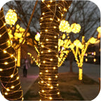 Striscia LED Natalizia Solare 10m con Pannello e Telecomando - immagine 4