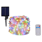 Striscia LED Natalizia Solare 10m con Pannello e Telecomando - immagine 6