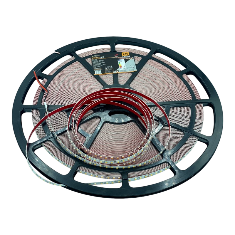 Striscia LED SMD 2835 Monocolore 50m 12W/m 24V | 120 LED/m 53.000 Lumen IP20