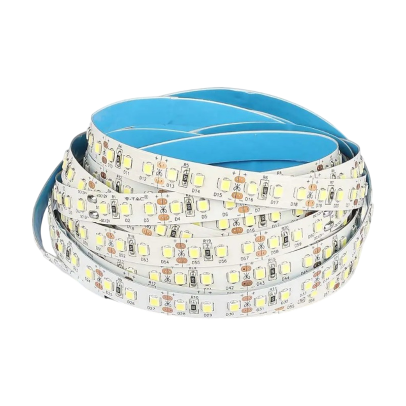 STRISCIA LED MONOCROMATICA 5M SMD 2835 120 LED/m IP20 TAGLIABILE OGNI 2.5CM