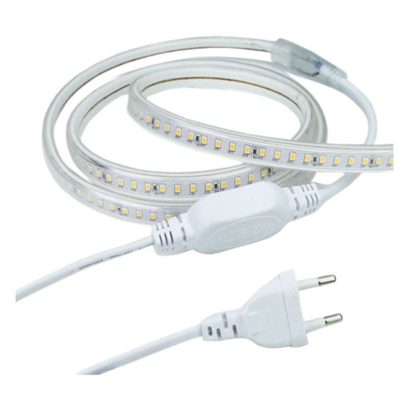 Striscia LED 3528 Impermeabile IP65 220V Monocolore 120 LED/Metro - Bobina da 100 Metri