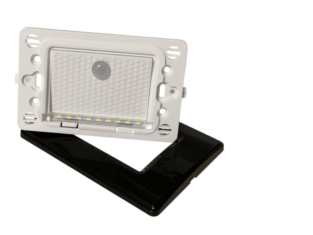 PUNTO LUCE SEGNAPASSO LED A INCASSO RETTANGOLARE CON SCATOLA E503 1.3W 25LM