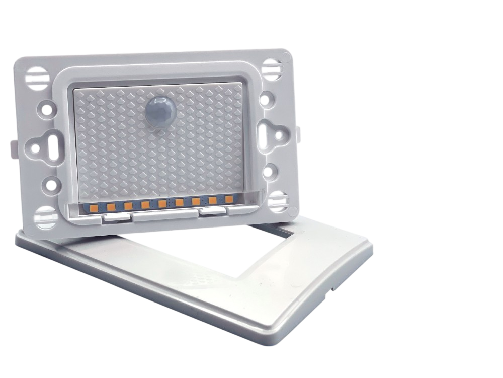 PUNTO LUCE SEGNAPASSO LED A INCASSO RETTANGOLARE CON SCATOLA E503 1.3W 25LM