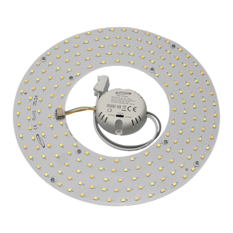 Circolina Magnetica Neon LED Piastra Disco Anello Plafoniera Circolare Lampada T9 G10Q 34W Ø23cm Colore Luce Selezionabile CCT 3in1 3000K-4000K-6500K