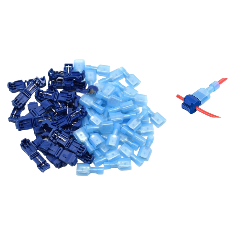 Confezione da 20 Pezzi – Connettore di Giunzione Rubacorrente Isolato per Cavi da 0,5 mm² a 1,0 mm² e da 0,75 mm² a 2,5 mm²