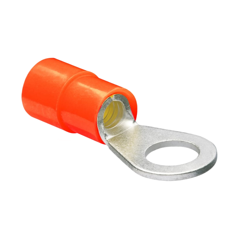 Confezione da 100 Pezzi – Capicorda Terminale ad Occhiello Isolato per Cavi da 0,5 mm² a 1,5 mm² – Foro M4