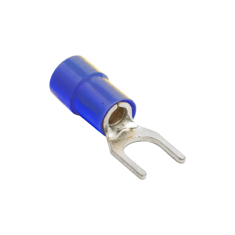Confezione da 100 pezzi – Capicorda terminale a forcella isolato, a crimpare per cavi da 1,5 mm² a 2,5 mm², misura M4