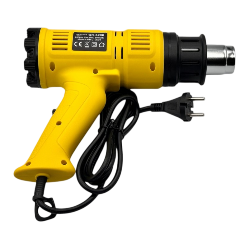 Pistola Termica Aria Calda UNIVERSO QR-620B 2000W | Sverniciatore con Doppio Selettore Temperatura e Flusso Aria