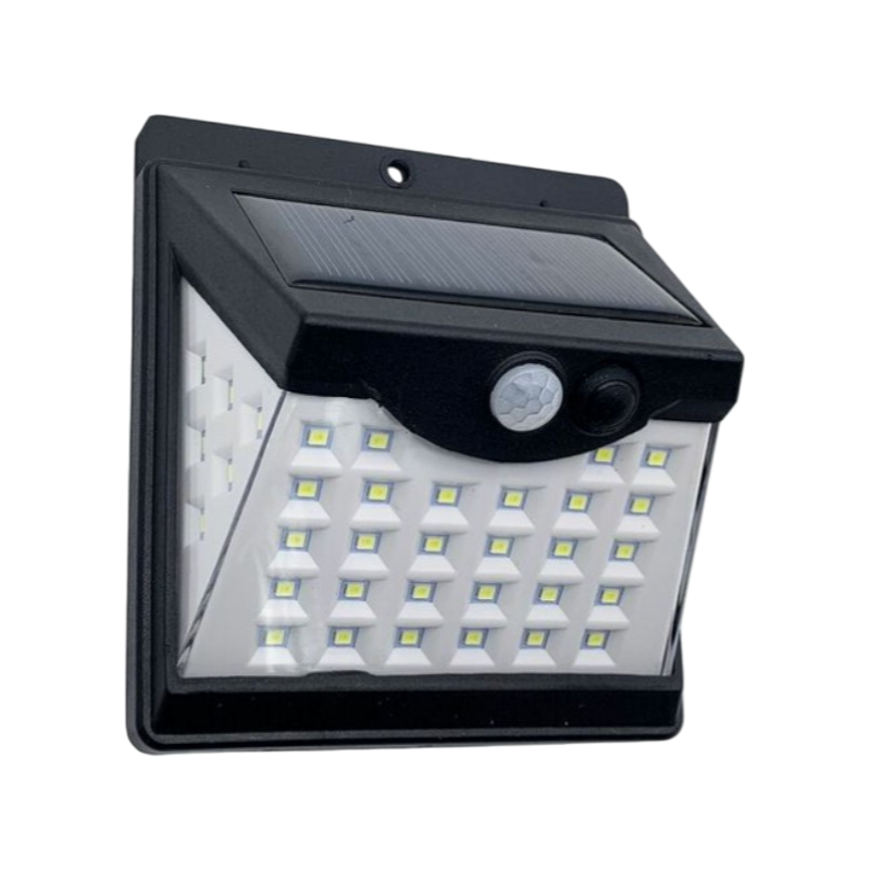 Applique Lampada SMD LED per Esterno IP65 con Pannello Solare e Sensore di Movimento – 120 Lumen, Illuminazione Autonoma
