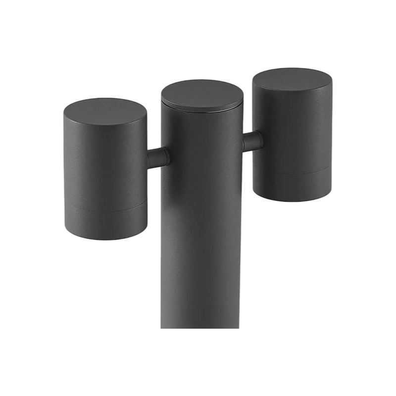 Lampione da giardino UNIVERSO 539PB-B440-G 45 cm con diffusori orientabili e 2 attacchi GU10 IP44 per esterno