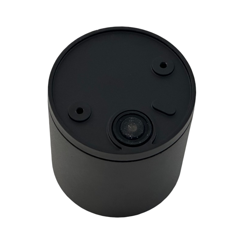 Portalampada Applique da Giardino Universo H94 – Wall Light da Muro a Cilindro per Lampadine GU10, Colore Bianco e Nero