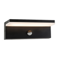 Applique LED da Muro Nera 10W SMD con Sensore PIR di Movimento – CCT 3in1, IP54 per Esterno