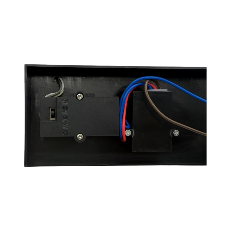 Applique LED da Muro Nera 10W SMD con Sensore PIR di Movimento – CCT 3in1, IP54 per Esterno