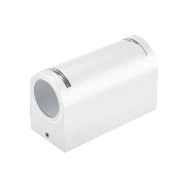 Portalampada Applique Wall Light Doppio da Muro per 2 Lampadine GU10 – IP54, Disponibile in Bianco e Nero
