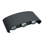 Applique LED da Muro Nera a Doppia Emissione Luminosa 16W