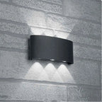 Applique LED da Muro Nera a Doppia Emissione Luminosa 16W - immagine 5