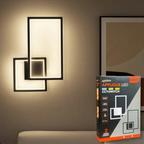 Applique LED a Muro Nera Universo AQ34-N3C 24W - Forma