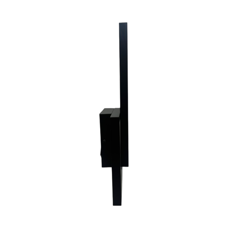 Applique LED a Muro Nera Universo AQ34-N3C 24W – Forma Geometrica Rettangolare con Switch CCT per Luce 3000K/4000K/6500K