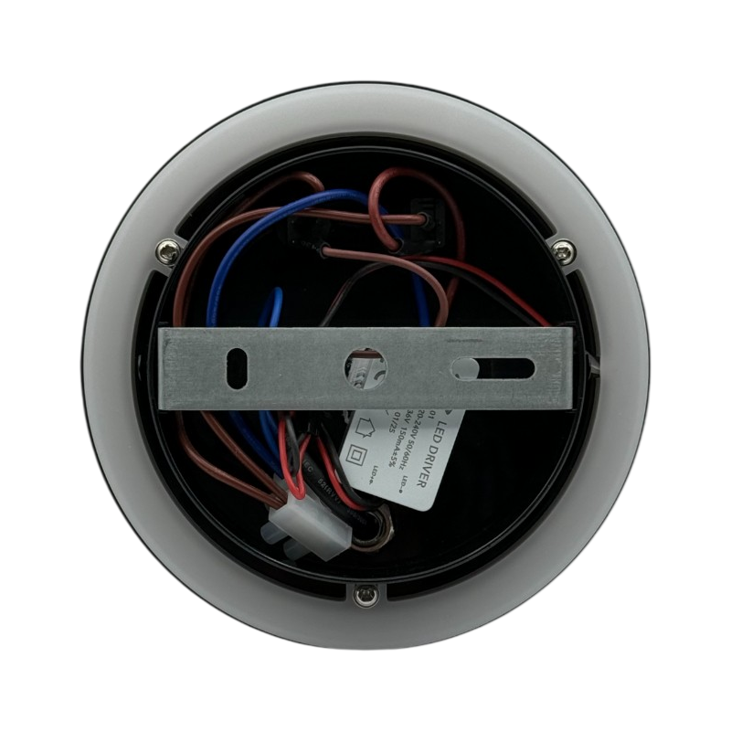 Lampada Applique LED da Parete Universo MR-01-NC – Doppia Sorgente Luminosa Orientabile con Interruttori, Colore Nero, Luce Calda 3000K