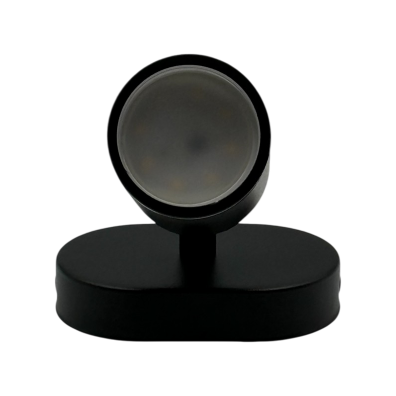 Portafaretto da Muro Universo TS-1N – Portalampada Attacco GU10, Applique Colore Nero