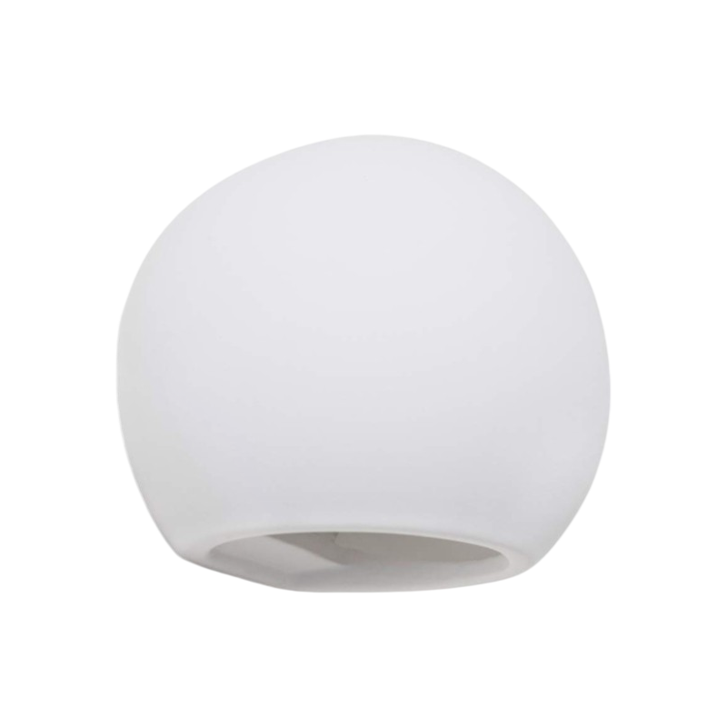 Applique Plafoniera Sfera in Gesso Verniciabile – Doppia Emissione Luminosa 25W con Portalampada G9